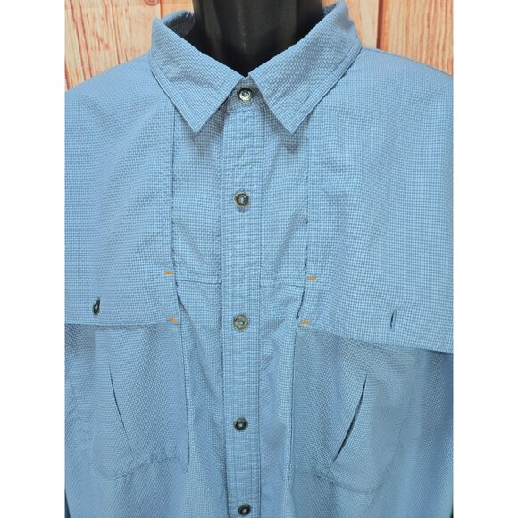 Orvis Mens Blue Fishing Shirt XXL Nylon & Polyester - Picture 3 of 9
